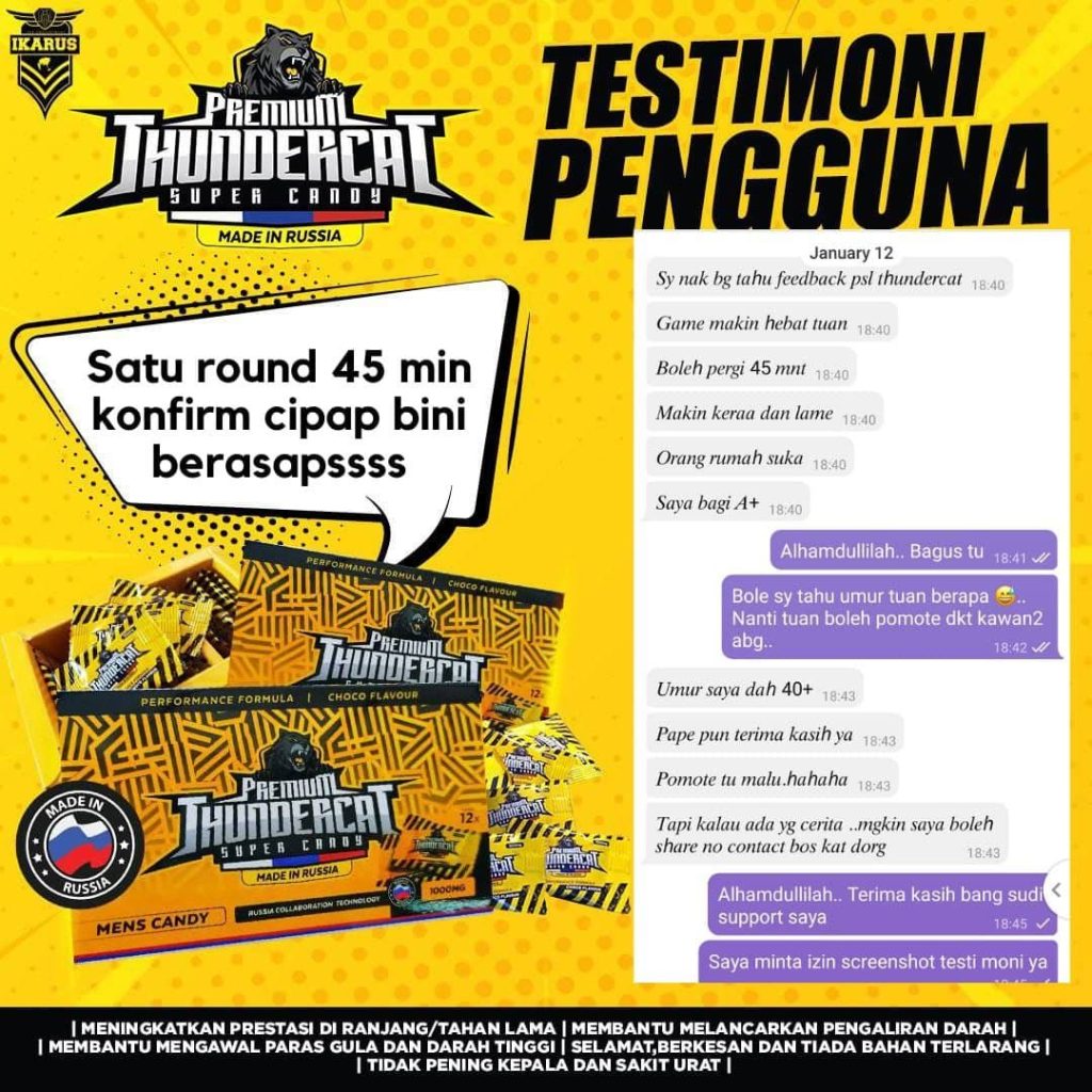 TESTIMONI THUNDER CAT SUPER CANDY