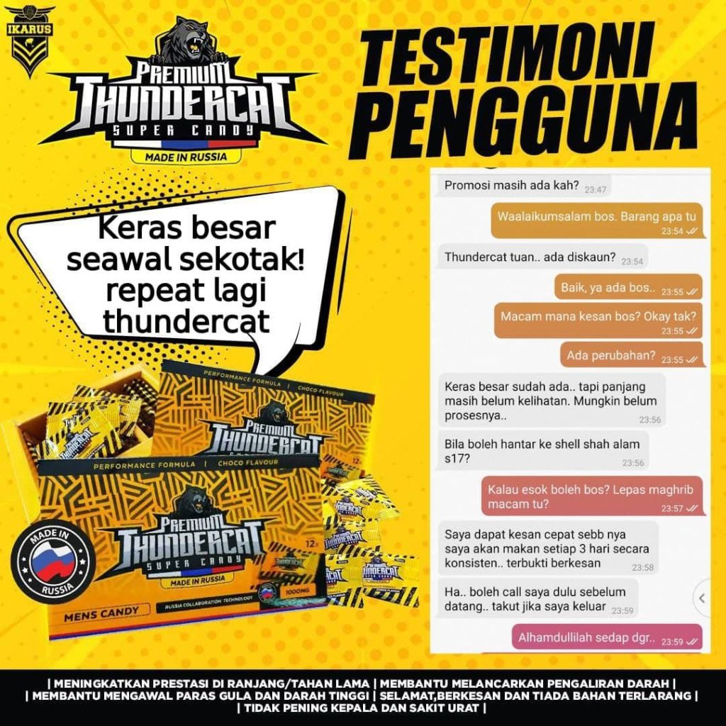 TESTIMONI THUNDER CAT SUPER CANDY