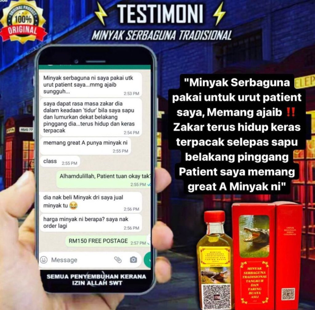 MINYAK TANGKUR BUAYA TARING