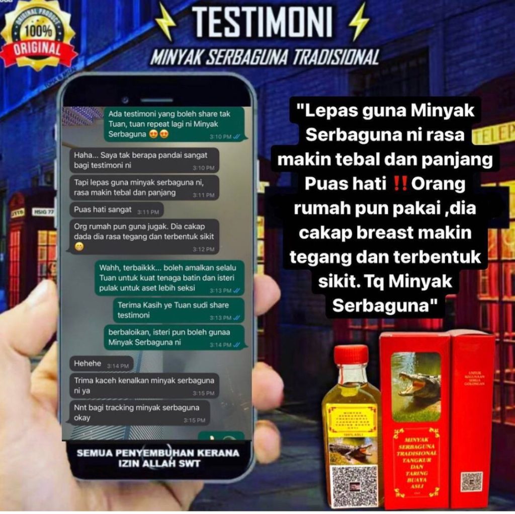MINYAK TANGKUR BUAYA TARING