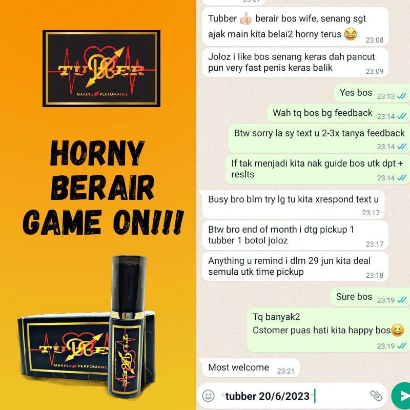 TUBBER DROP 22 CECAIR PERANGSANG WANITA