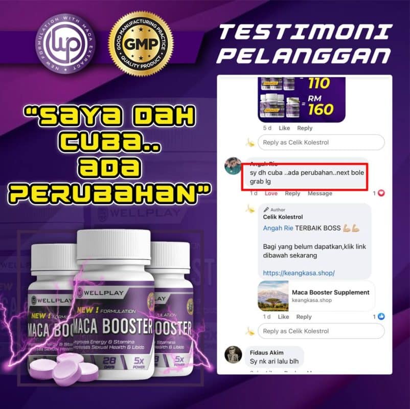 TESTIMONI MACA BOOSTER
