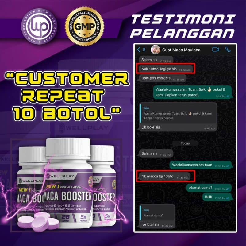 TESTIMONI MACA BOOSTER