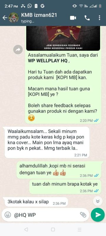 TESTIMONI KOPI MB
