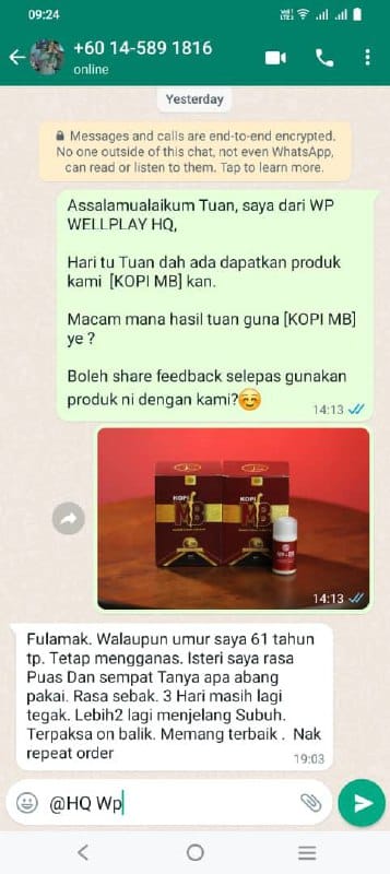 TESTIMONI KOPI MB