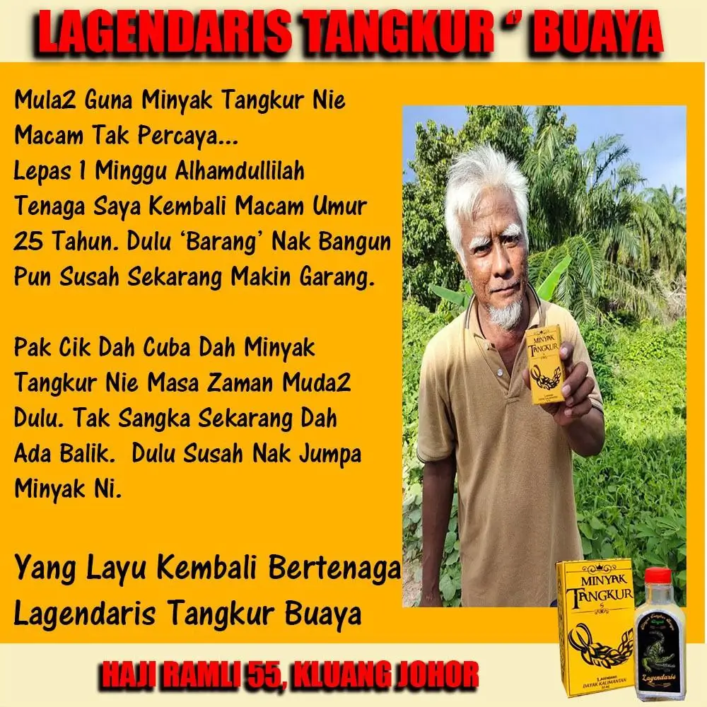 MINYAK TANGKUR LAGENDARIS DAYAK KALIMANTAN